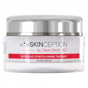 Skinception Creme - Bei Dehnungsstreifen & Narben - Zur Straffung & Regeneration der Haut - Enthält spezielle Protein-Reparatur Enzyme - 120ml Creme