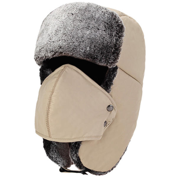 Winter-Samt-wasserdichte russische Hüte der Männer Damen mit Maske