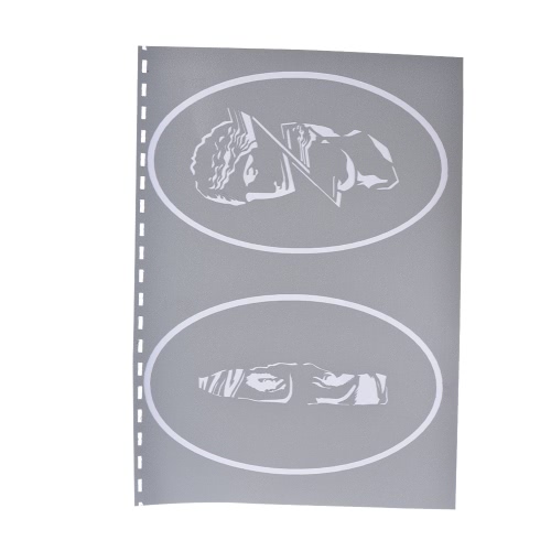 Reusable Airbrush Temporary Adhesive Stencils Template Book for Henna Tattoo Body Art Painting Supplies A4 Size