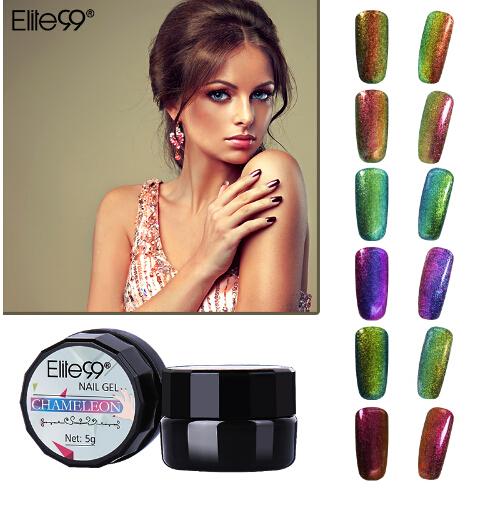 Soak off Changing Color Chameleon UV Gel Nail Lacquer Brush Pen Soak Off Long Lasting 5mlChameleon Gel Nail Painting Gel