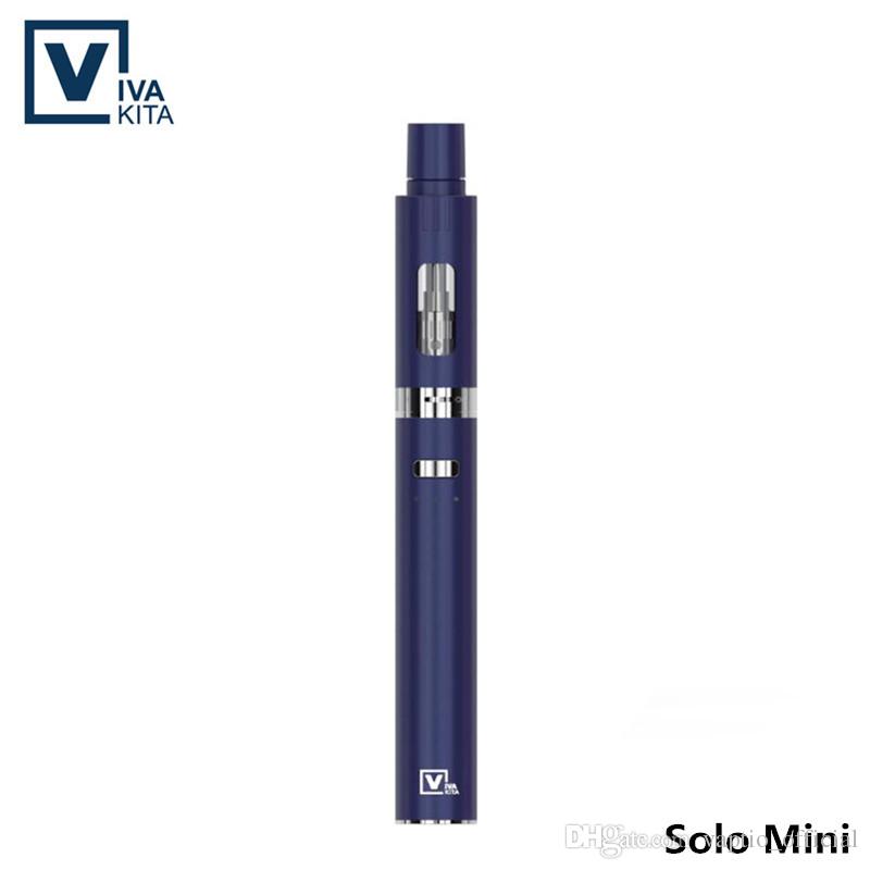 Original Viva kita Solo mini 25w vape Kit ecig with 3 LEDS display 650 Buit-in mAh Battery 2ml atomizer electronic cigarette starter kit