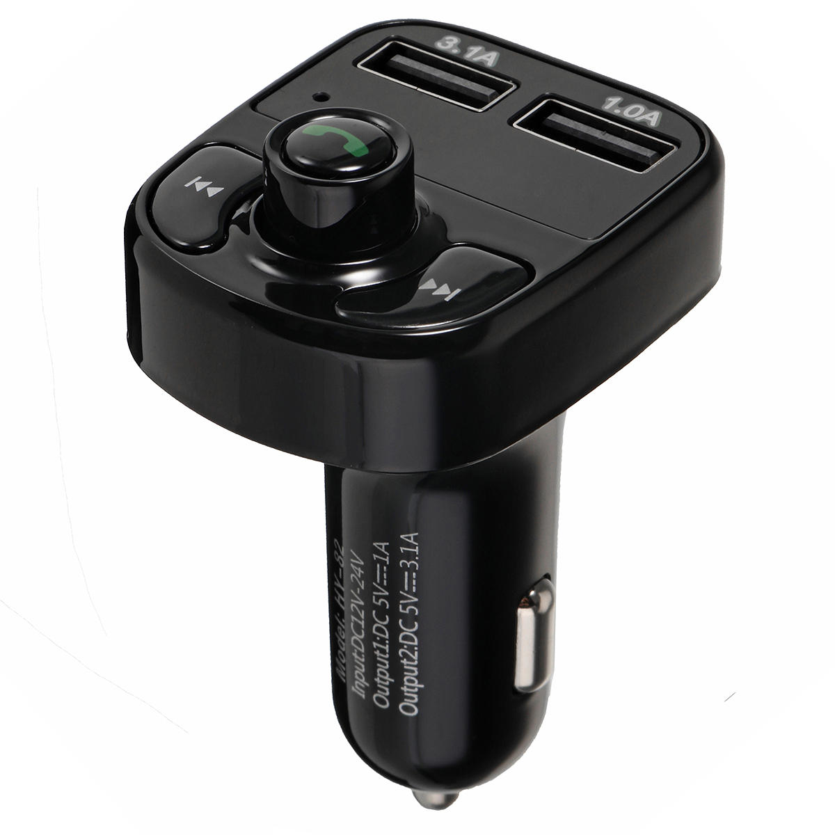 Dual Usb Car Charger MP3 Audio Player bluetooth Car KitFM Transimittervs Hands Free Phone Charger