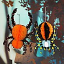 accesorios de diseño de araña colgante de papel de halloween adornos colgantes de noche para decoración de halloween de fiesta