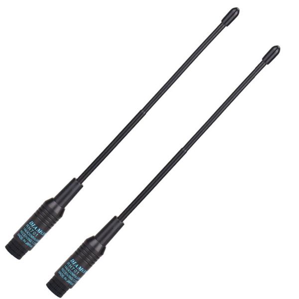 Walkie Talkie 2pcs Diamond RH-701 SMA-Male Dual Band UHF/VHF 144/430MHz RH701 Antenna For Baofeng Yaesu TYT Wouxun Portable