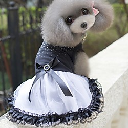 Dog Dress Puppy Clothes Color Block Wedding Dog Clothes Puppy Clothes Dog Outfits Black Costume for Girl and Boy Dog Polyster XS S M L XL XXL Lightinthebox