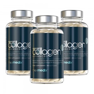 Colageno Marino Avanzado - Con Acido Hialuronico y COQ10 - 3 Botes Ahorra 10%
