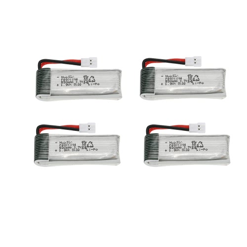 Super Fly 4Pcs 3.7V 520mAh Li-po Battery with 4 in 1 Charger Set for Hubsan H107P RC Quadcopter