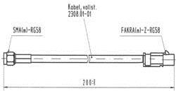 ABB Adapterkabel SMA(m) - FAKRA(m) 0,2m RG58 (2308.01)