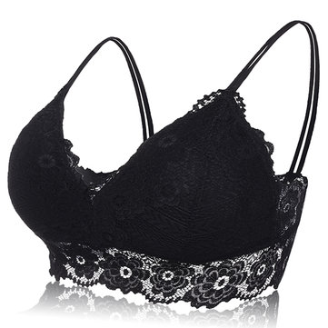 Sexy Lace Embroidered Deep Plunge Bras