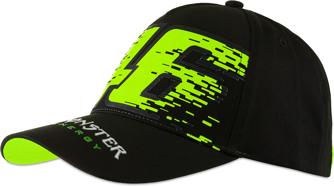 VR46 Monza Cap Noir Jaune unique taille