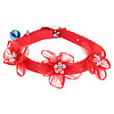 perle collier de fleur de style pour les chiens (couleur assortie, ligne de cou: 16-24cm/6.3-9.4inch)