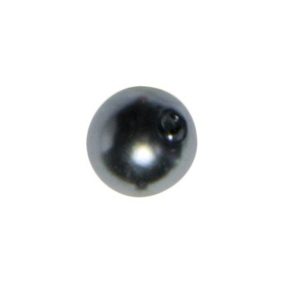 Perle, Ø0,8 cm, 50 Stück, silbergrau