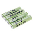 BTY NI-MH AAA 1.2V 800 Baterías recargables verde 4pcs