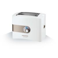 Grundig Satin White TA 4260 - Toaster - 2 Steckplatz - weiß/Smokey-Gold