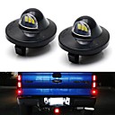 2pcs 3W 6500K Kit d'éclairage de plaque d'immatriculation LED complet pour1990-2014 Ford F-150 1990-1999 Ford F-250 1990-1997 Ford F-350 1999-2016 Ford Série F Superduty F-250 F350 F-450 F-550 2004