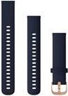 Garmin Quick Release Band - Uhrarmband für Smartwatch - 110 - 195 mm - marineblau, Teile in Rotgold - für Legacy Hero Series Captain Marvel, vívoactive 4S, vívomove 3S