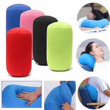 30x16cm Microbead Mini Cushie Roll Pillow Travel Office Rest Bedding Pillow
