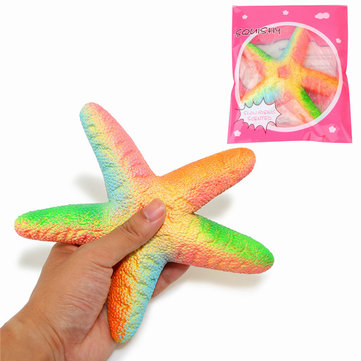 Jumbo Kawaii squishy Rainbow Starfish Squishy