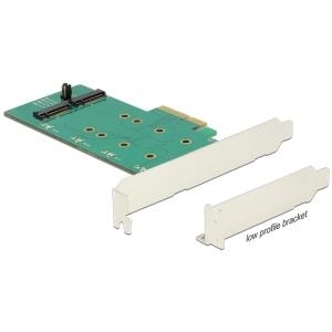 DeLOCK PCI Express Card > 2 x internal M.2 Key B with RAID - Speicher-Controller - M.2 Card Low Profile - 6GBps - RAID 0, 1 - PCIe 2,0 x4 (89536)