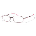 [lentilles] libres rectangle de métal cerclées lunettes de vue classique des femmes