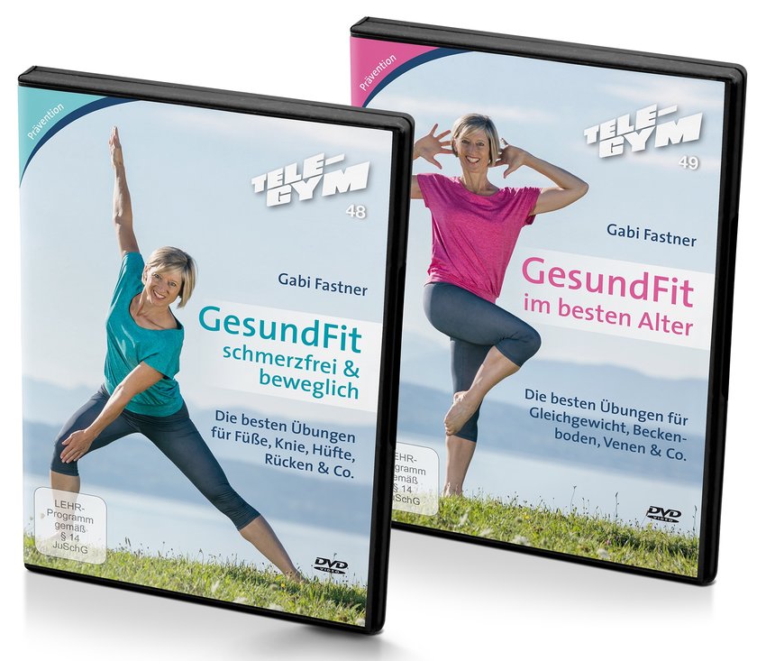 TELE-GYM GesundFit mit Gabi Fastner DVD 2-er Package
