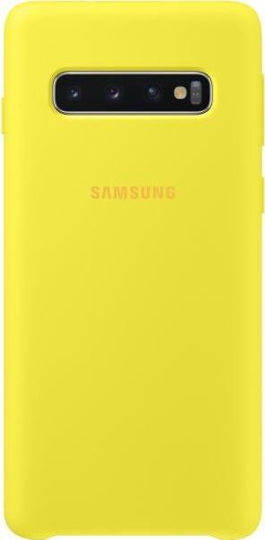 Samsung Silicone Cover EF-PG973 - Hintere Abdeckung für Mobiltelefon - Silikon - Gelb - für Galaxy S10, S10 (Unlocked), S10 Enterprise Edition (EF-PG973TYEGWW)