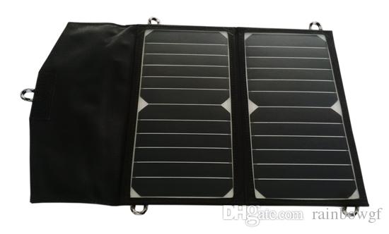 14Watt Highest Efficiency SUNPOWER Solar Cell Panel Folding Portable Solar Charger for iPhone/Samsung/LG/Xiaomi/iPad/Power Bank