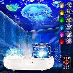 3D Galaxy Ocean Projector Kids Night Lights 12 Pieces Themed Movie Unicorn Star Projector Lights Bedroom Decoration Rotary Ideal Gift Lightinthebox