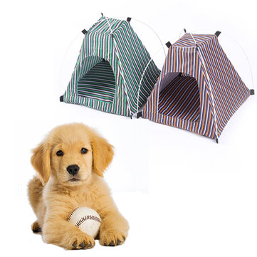 42*42*40cm Pet Mini Camp Tent Bed Puppy Play House Sun Shelter Kitten Cat For Travel Garden