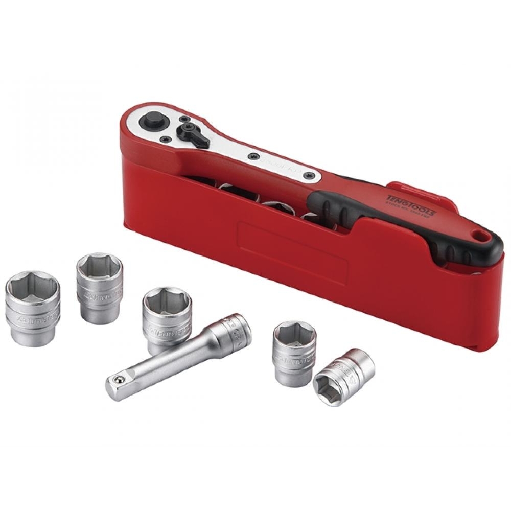 Teng M1413N1 Basic Socket Set of 13 1-4in Drive