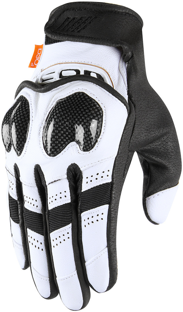 Icon Contra2 Motorcycle Gloves, black-white, Size S, black-white, Size S