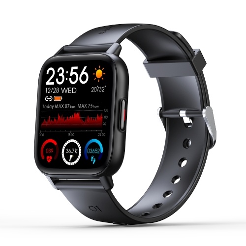 QS16PRO 1,69 Zoll Voll-Touchscreen-Uhr Fitness Tracker Temperaturmonitor Smart Watch