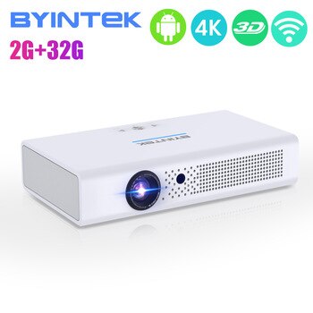 UFO Series R19 BYINTEK Projector 300inch 3D Smart Android WIFI Video LED Portable Mini HD DLP Projector for Full 1080P HDMI 4K
