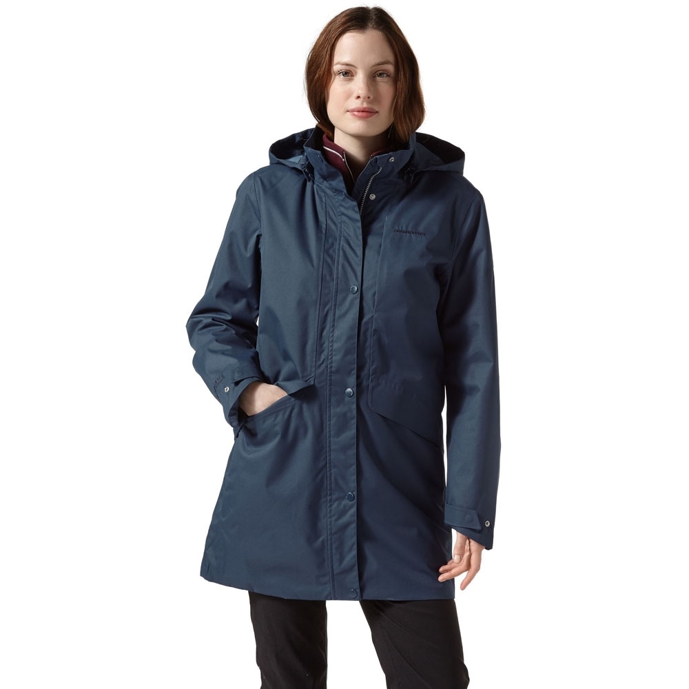 Craghoppers Womens Aird AquaDry Waterproof Hooded Jacket 18 - Bust 42' (107cm)