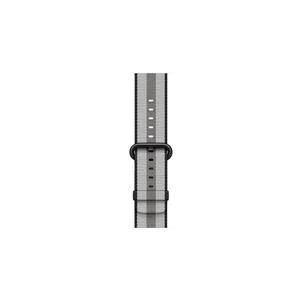 Apple 42mm Woven Nylon Band - Uhrarmband - 145-215 mm - schwarze Streifen - für Watch (42 mm) (MQVR2ZM/A)