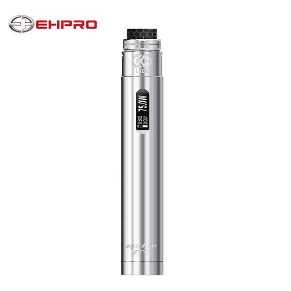 Authentic EHPRO 101 Pro 75W 21700/20700/18650 TC Starter Kit With EHPRO Lock RDA - Silvery SS Stainless