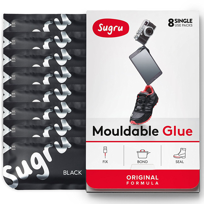 Sugru Mouldable Glue Black - 8 Pack