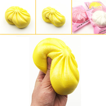 Squishyfun 13cm Kawaii Steamed Buns Squishy Original Packaging Slow Rising Food Collection Decor Toy