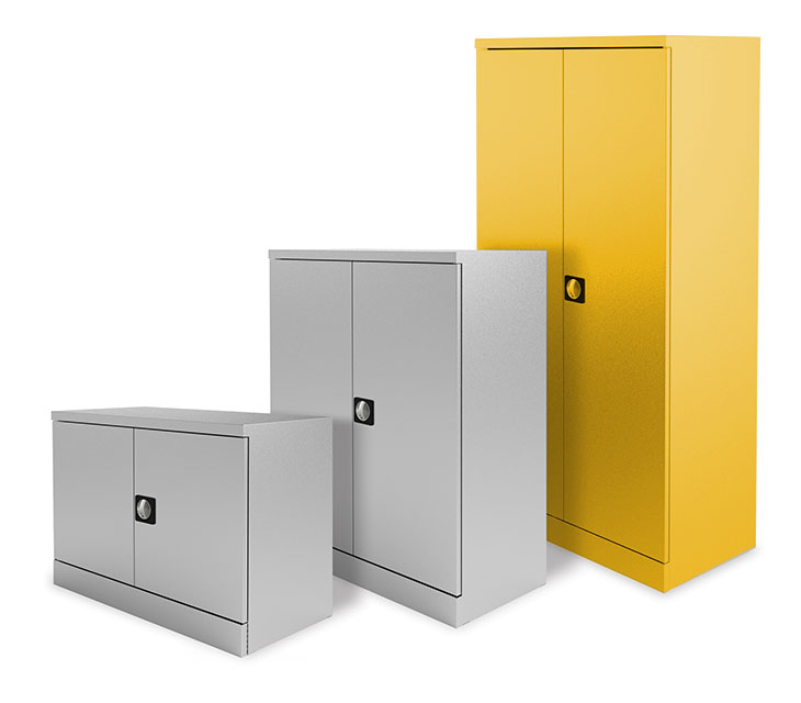 Silverline Sunshine Yellow Storage Cupboard 1830mm Assembled