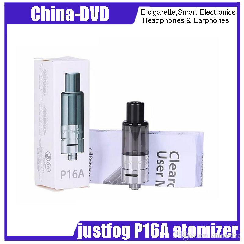 Original Justfog P16A Clearomizer 2ml Electronic Cigarette Atomizer Tank fit for P16A Vape pen Hookah Vaporizer E-Cigarettes Kit
