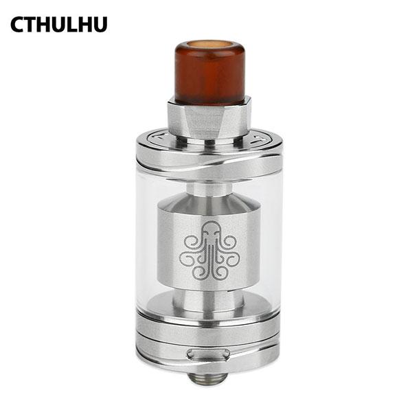 Authentic Cthulhu Hastur MTL Mouth-to-Lung RTA Rebuildable Tank Atomizer 24mm - Silvery SS Stainless