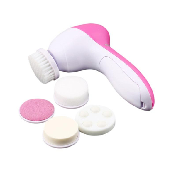 5 in 1 electric wash face cleaning machine facial cleanser pore cleaner body cleansing massage mini skin beauty massager brush