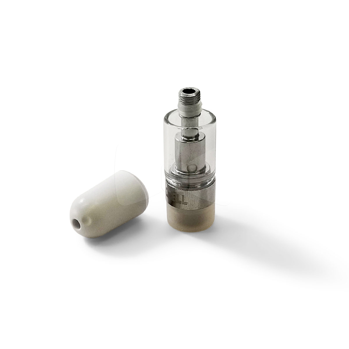 CCell Threaded Cartridge & Mouthpiece Silver .3ML Bullet White