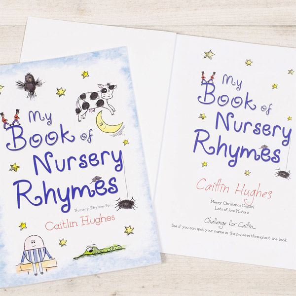 Nursery Rhymes Personalised Book Softback