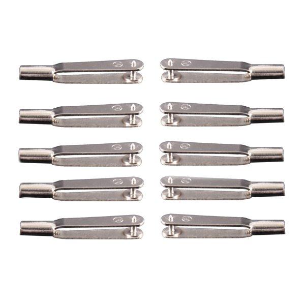 10PCS M2/M3 Clevis Wire Trolley Iron Chuck Metal Rod Clamp For RC Airplane