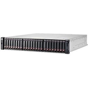 Hewlett-Packard HP Modular Smart Array 2040 SAN Dual Controller SFF Storage - Festplatten-Array - 24 Schächte (SAS-2) - 8Gb Fibre Channel, iSCSI (1 GbE), iSCSI (10 GbE), 16Gb Fibre Channel (extern) - Rack - einbaufähig - 2U (K2R80A)