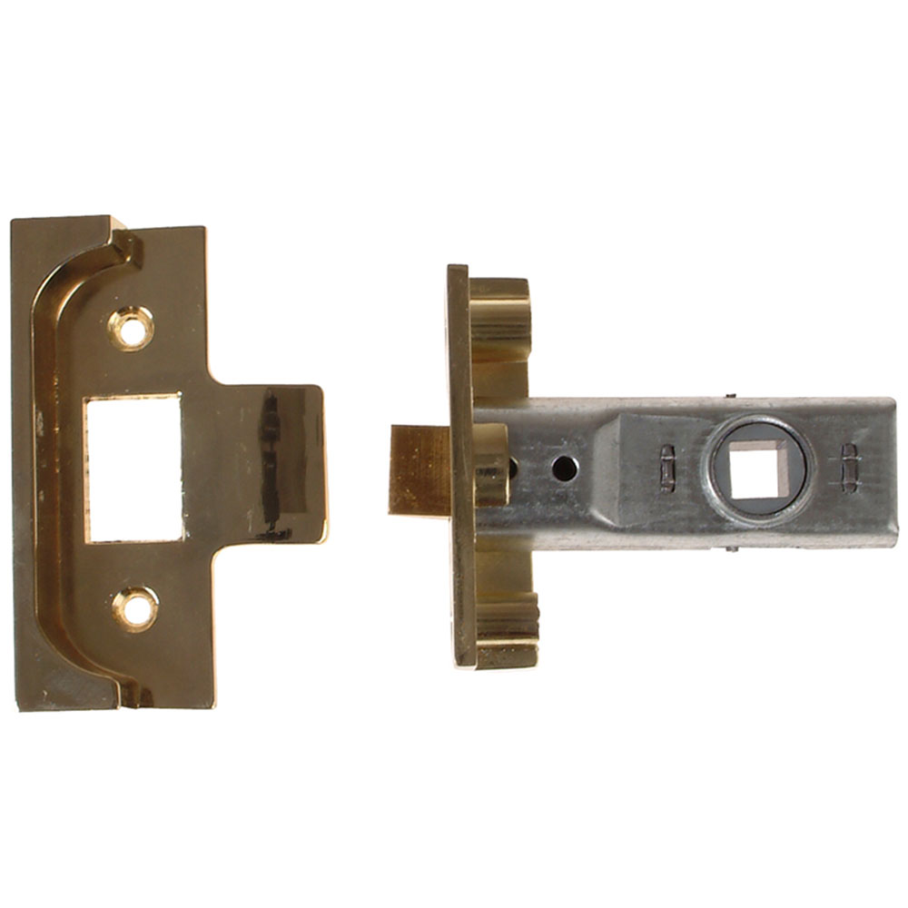 Yale M999 Rebated Tubular Latches 76mm 3in Polished Brass Finish Pack of 1