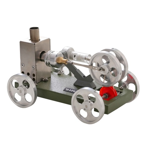 Heißluft-Stirling-Motor Motor DIY Modellauto-Fahrzeug-Kit Unmontierte Ausbildung Toy Science Experiment Lehrmittel Geschenk für Lehrer Schüler Erwachsene Kinder