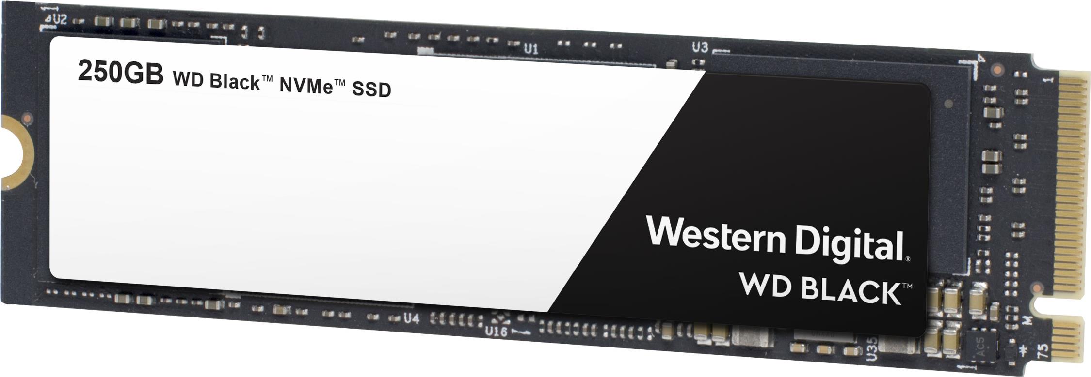 WD Black NVMe SSD WDS250G2X0C - SSD - 250 GB - intern - M.2 2280 - PCI Express 3.0 x4 (NVMe)