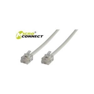 MicroConnect Modular - Telefonkabel - RJ-11 (6-polig) (M) bis RJ-11 (6-polig) (M) - 2 m